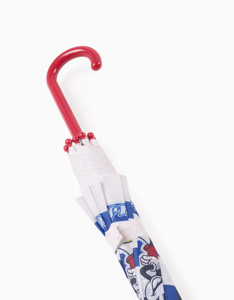 Parapluie avec Motif pour Garçon 'Mickey', Blanc/Bleu
