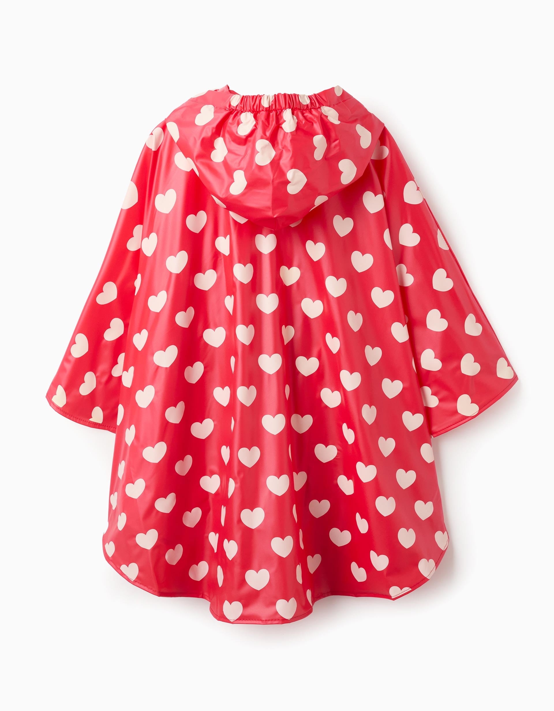 Poncho Impermeável com Capuz para Menina 'Minnie', Vermelho