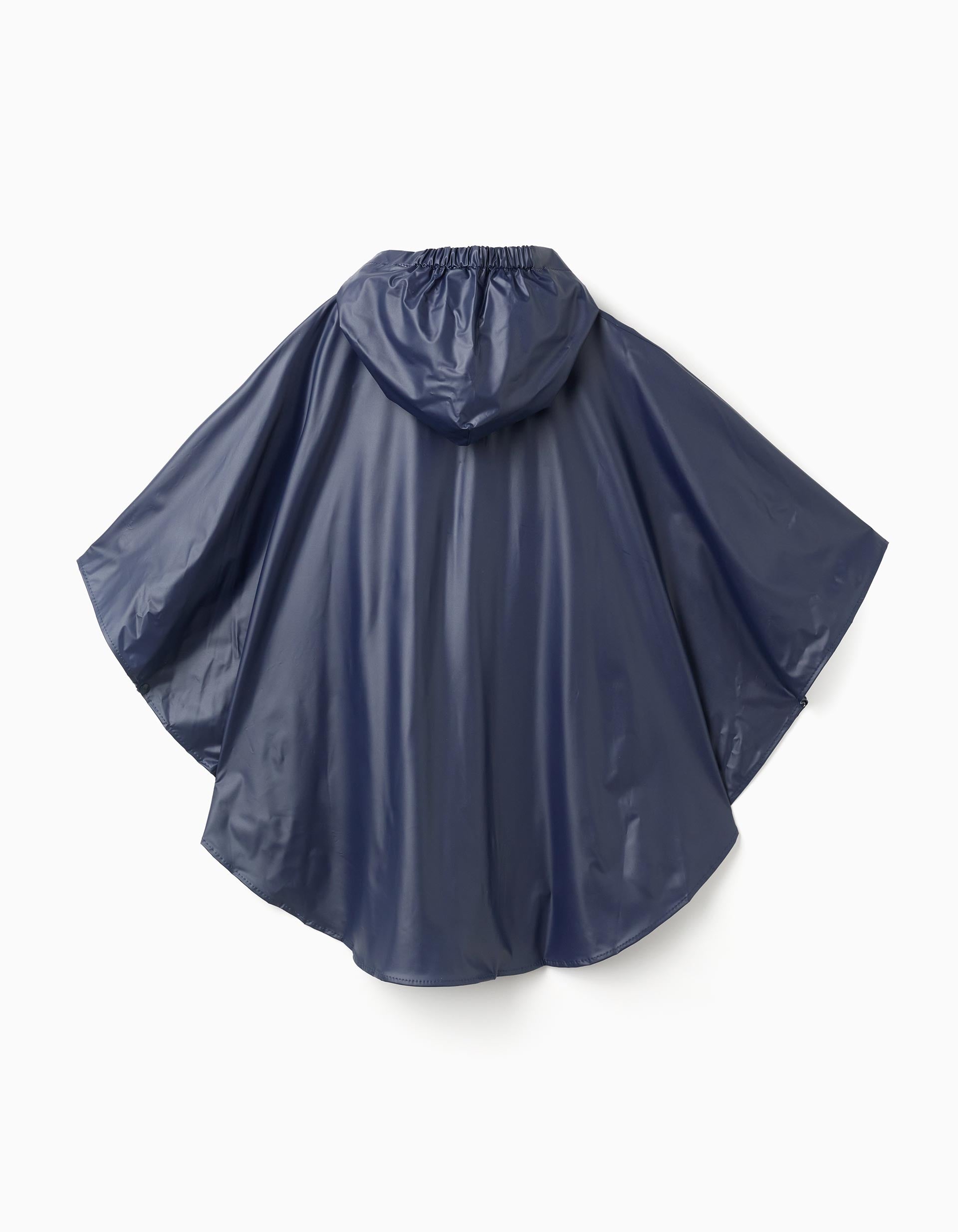 Waterproof hooded poncho with Mickey for babies and boys, dark blue