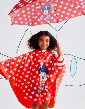 Parapluie à Motif pour Fille 'Minnie', Rouge