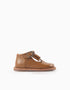 Sapatos de Pele com Laço Mary Jane para Bebé Menina, Camel