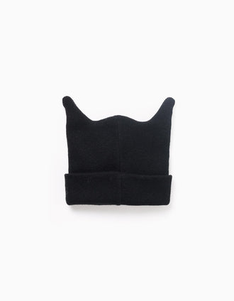 Bonnet en coton avec oreilles Batman pour garçon, noir
