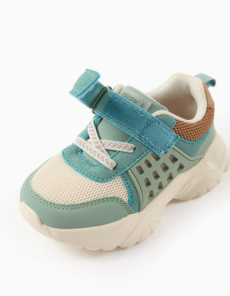 Superlight Runner Trainers for Baby Boys, Blue/Camel