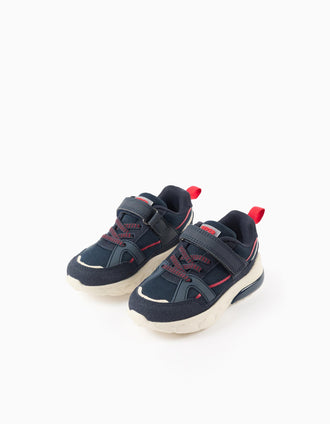 Sapatilhas com Luzes Superlight Runner para Bebé Menino, Azul-Escuro