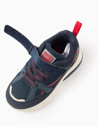 Sapatilhas com Luzes Superlight Runner para Bebé Menino, Azul-Escuro