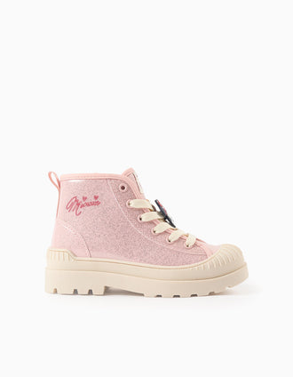 Botas com Brilhantes para Menina 'Minnie', Rosa/Bege