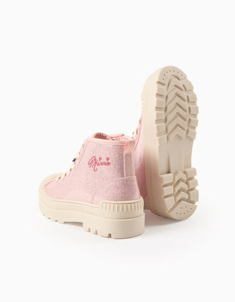 Botas com Brilhantes para Menina 'Minnie', Rosa/Bege