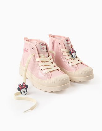 Botas com Brilhantes para Menina 'Minnie', Rosa/Bege