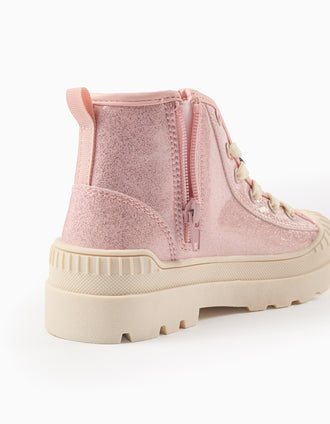 Botas com Brilhantes para Menina 'Minnie', Rosa/Bege