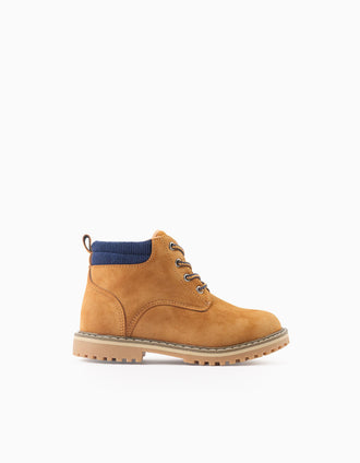 Bottes de Montagne pour Garçon 'ZY 96', Camel/Bleu
