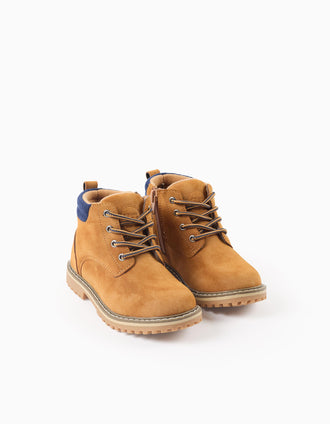 Bottes de Montagne pour Garçon 'ZY 96', Camel/Bleu