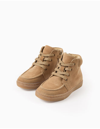 Bottes en Daim pour Garçon, Beige