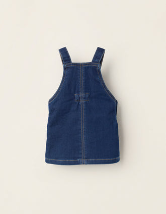 h and m denim dungaree dress Women's Dark denim blue Denim dungaree dress