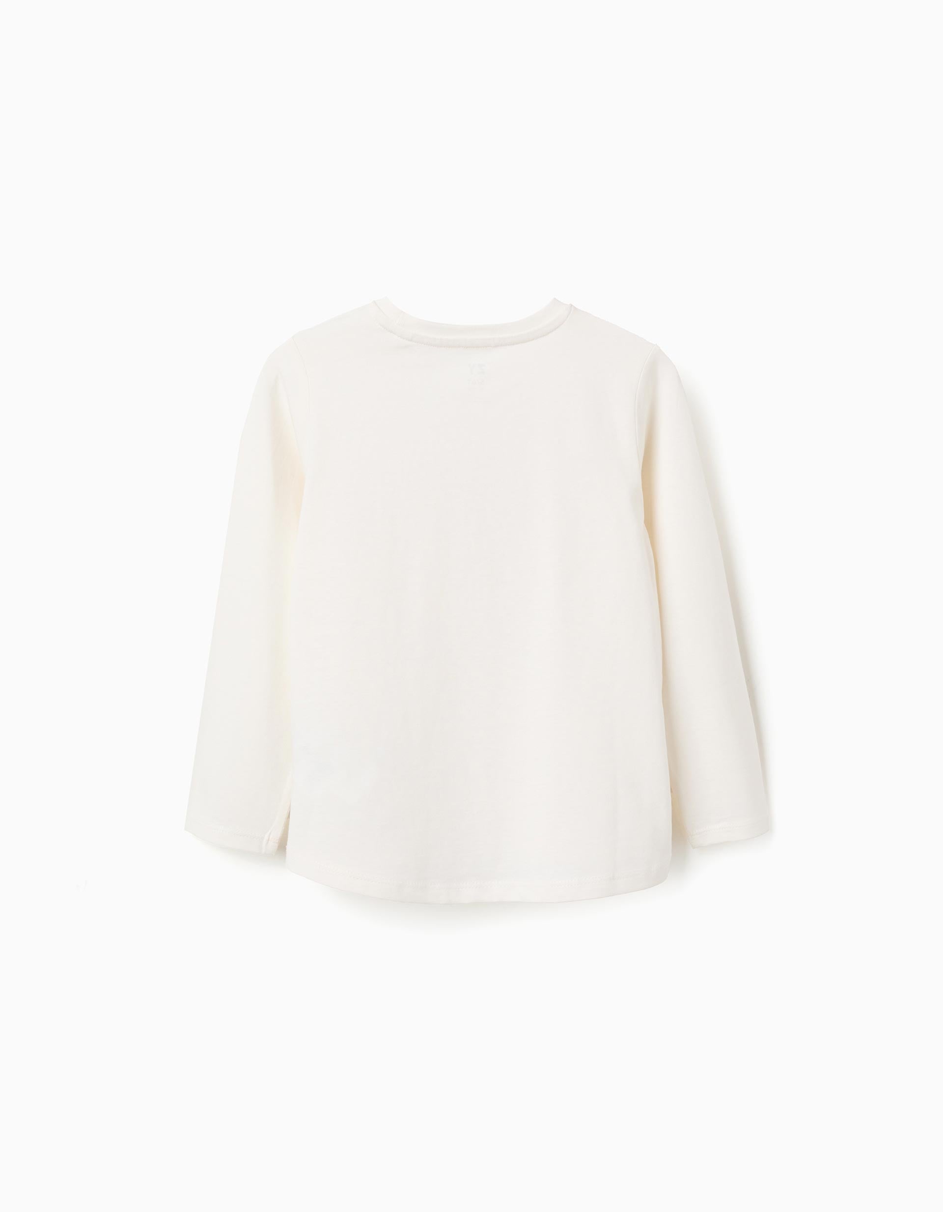 T-shirt en coton avec imprimé 'Art College' pour fille, blanc