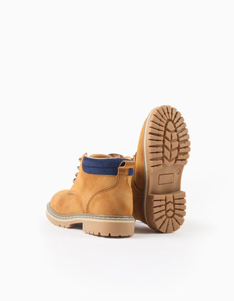 Bottes de Montagne pour Bébé Garçon 'ZY 96', Camel/Bleu