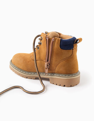 Bottes de Montagne pour Bébé Garçon 'ZY 96', Camel/Bleu