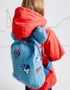 Mochila de Vaquero con Orejitas para Bebé y Niña 'Minnie', Azul