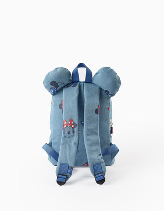 Mochila de Ganga com Orelhinhas para Bebé e Menina 'Minnie', Azul