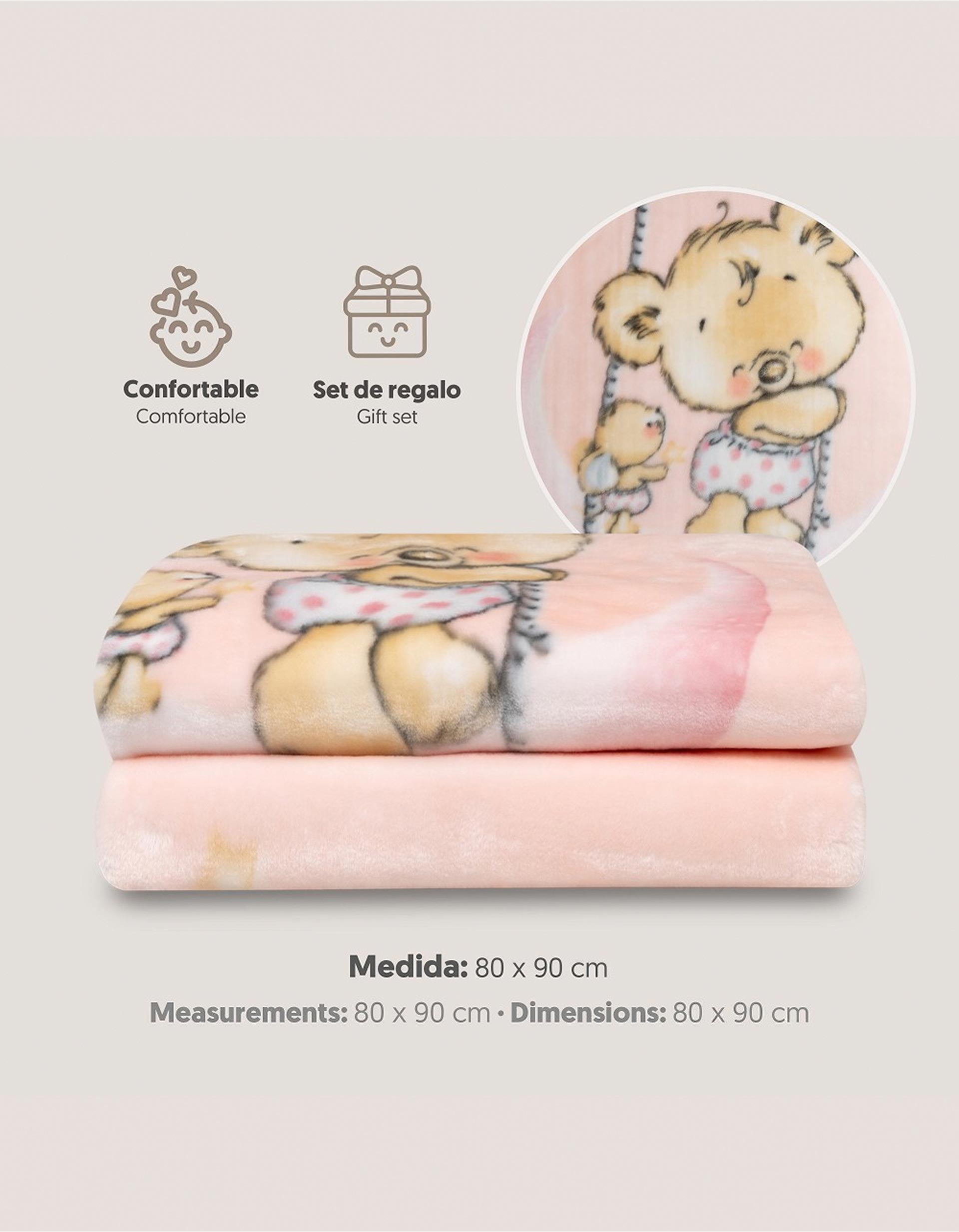 Manta Saco-Cama Nube Interbaby, Pink 