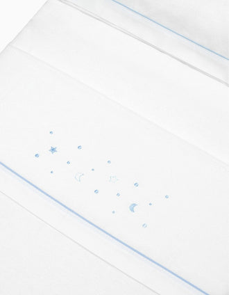 Set de Literie 3 Pcs Interbaby Flanelle 60X120cm, Blue