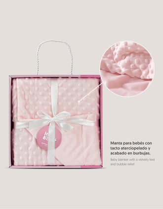Couverture Interbaby 80X110cm, Bubble Pink