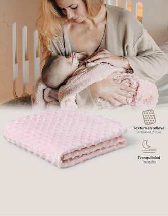 Couverture Interbaby 80X110cm, Bubble Pink