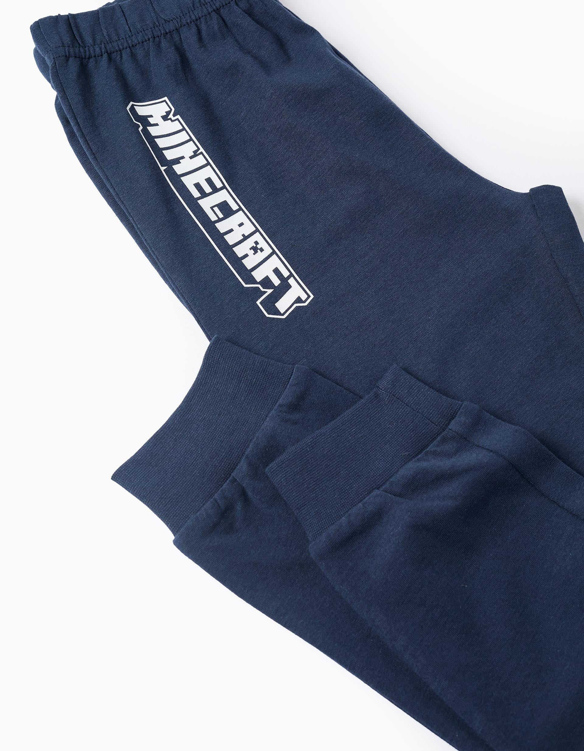 Cotton Pyjama for Boys 'Minecraft - Survival Mode', Blue