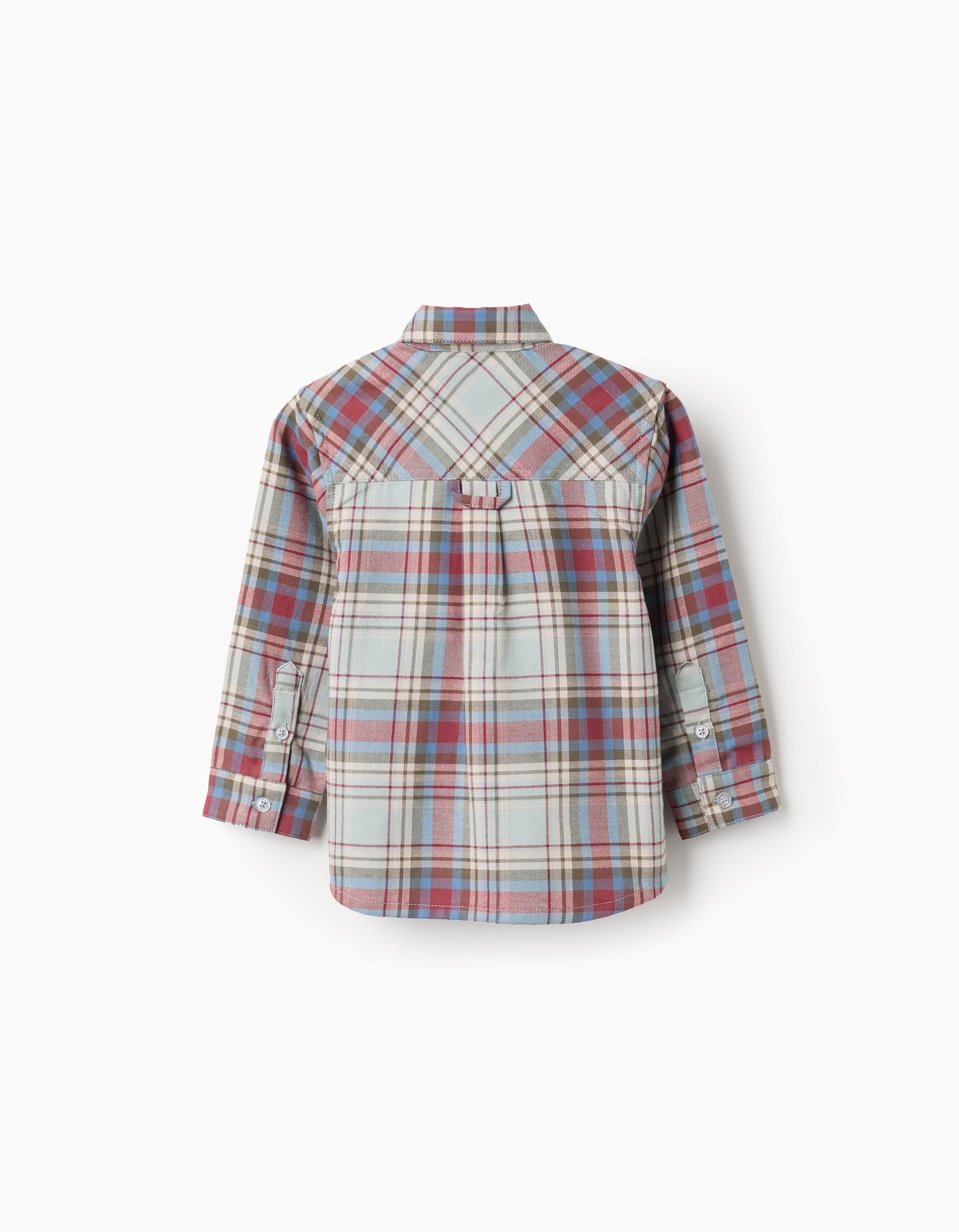 Cotton checked shirt 'B&S' for baby boys, multicolour