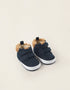 Corduroy Boots with Touch-fastening Straps for Newborns, Blue
