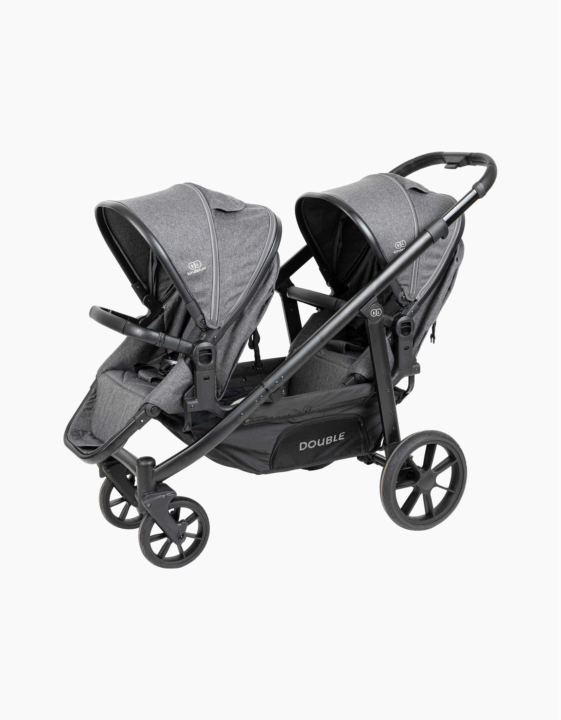 Pushchair Twins Double, Grey