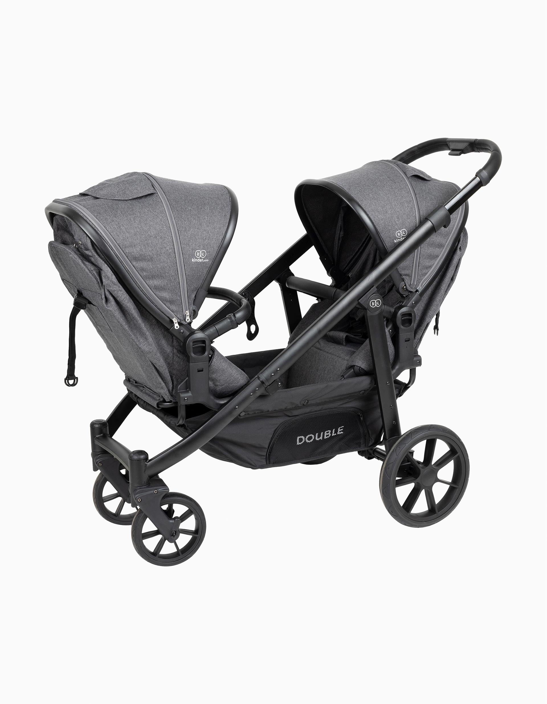 Pushchair Twins Double, Grey