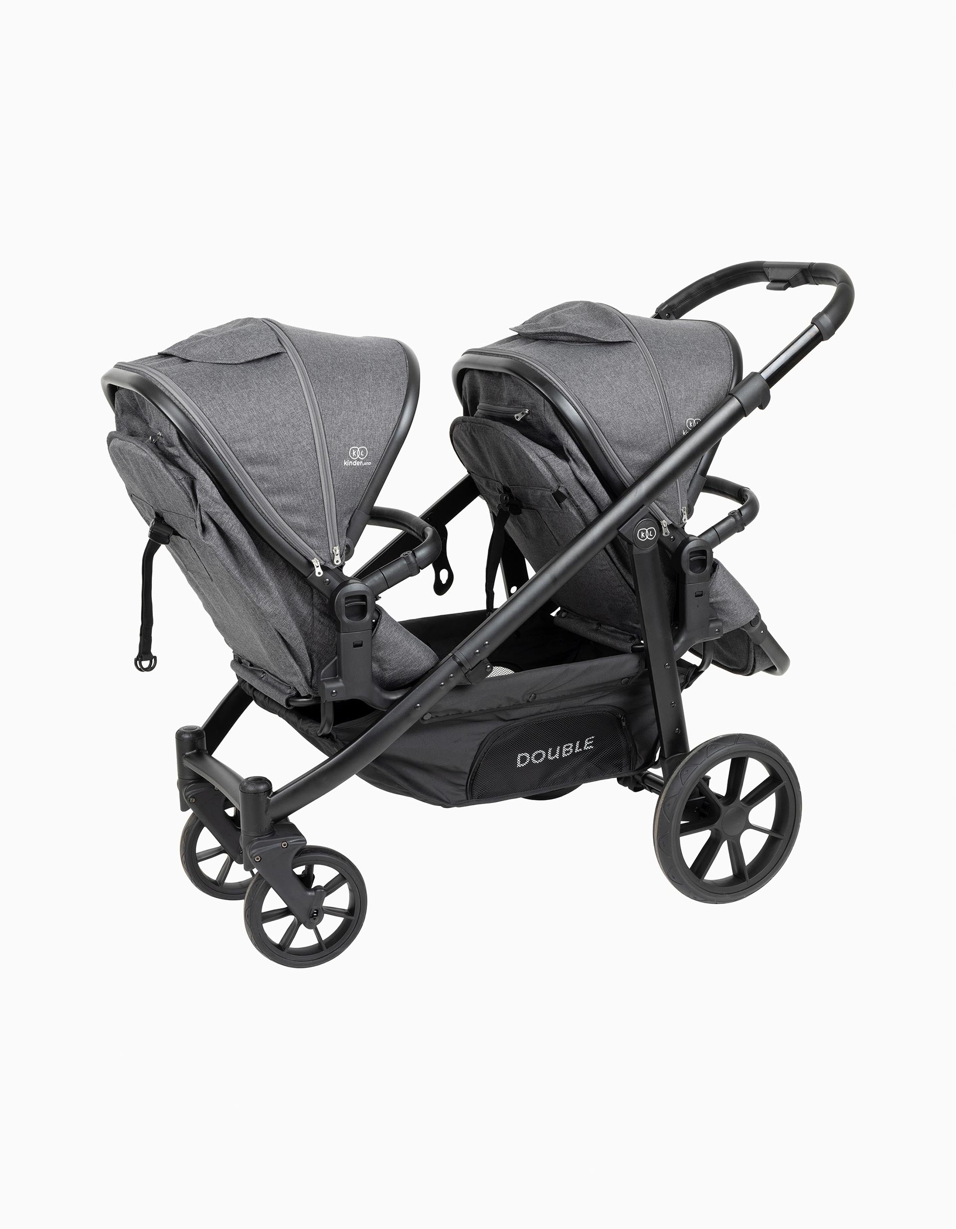 Pushchair Twins Double, Grey