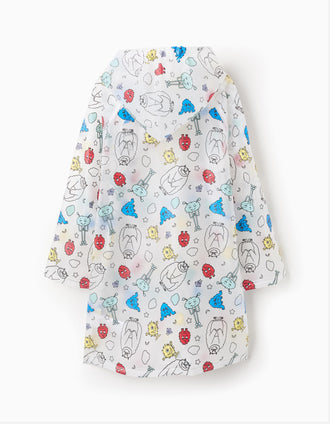 Imperméable Longue avec Capuche pour Enfant 'Émotions', Transparente