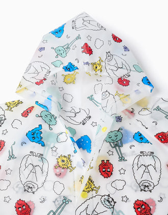 Imperméable Longue avec Capuche pour Enfant 'Émotions', Transparente
