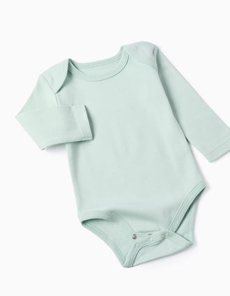 Lote de 4 Bodies de Algodón 'Flores' para Bebé Niña, Blanco/Verde/Rosa