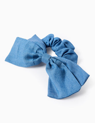 Coletero Vaquero con Lazo para Bebés y Niñas, Azul