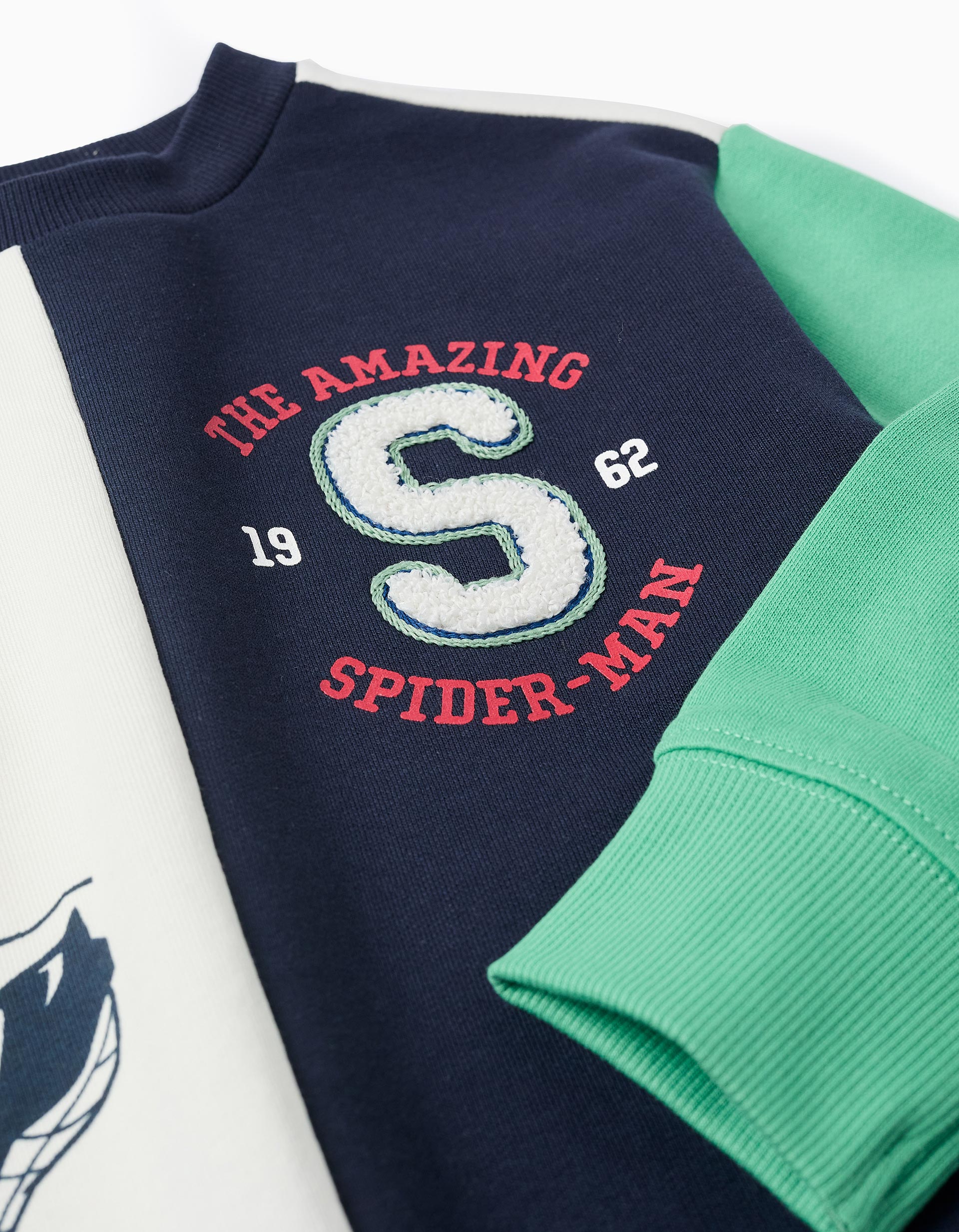 Cotton sweatshirt for boys 'Spider-Man', multicolour