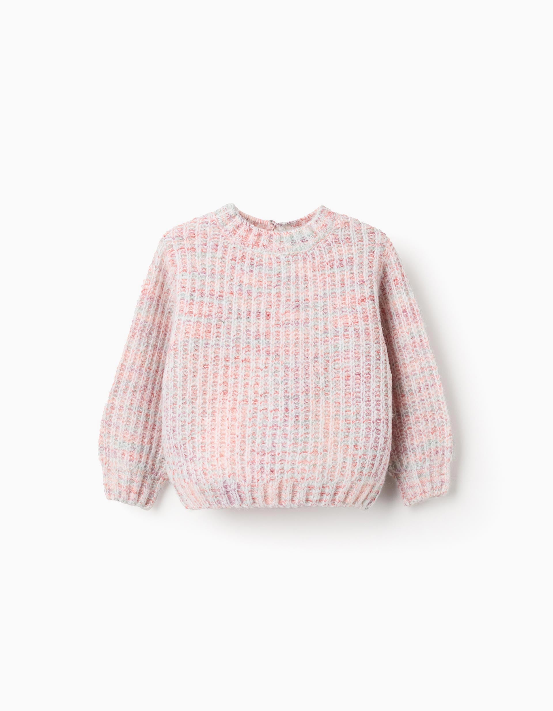 Pull en Maille Épaisse pour Bébé Fille, Multicolore