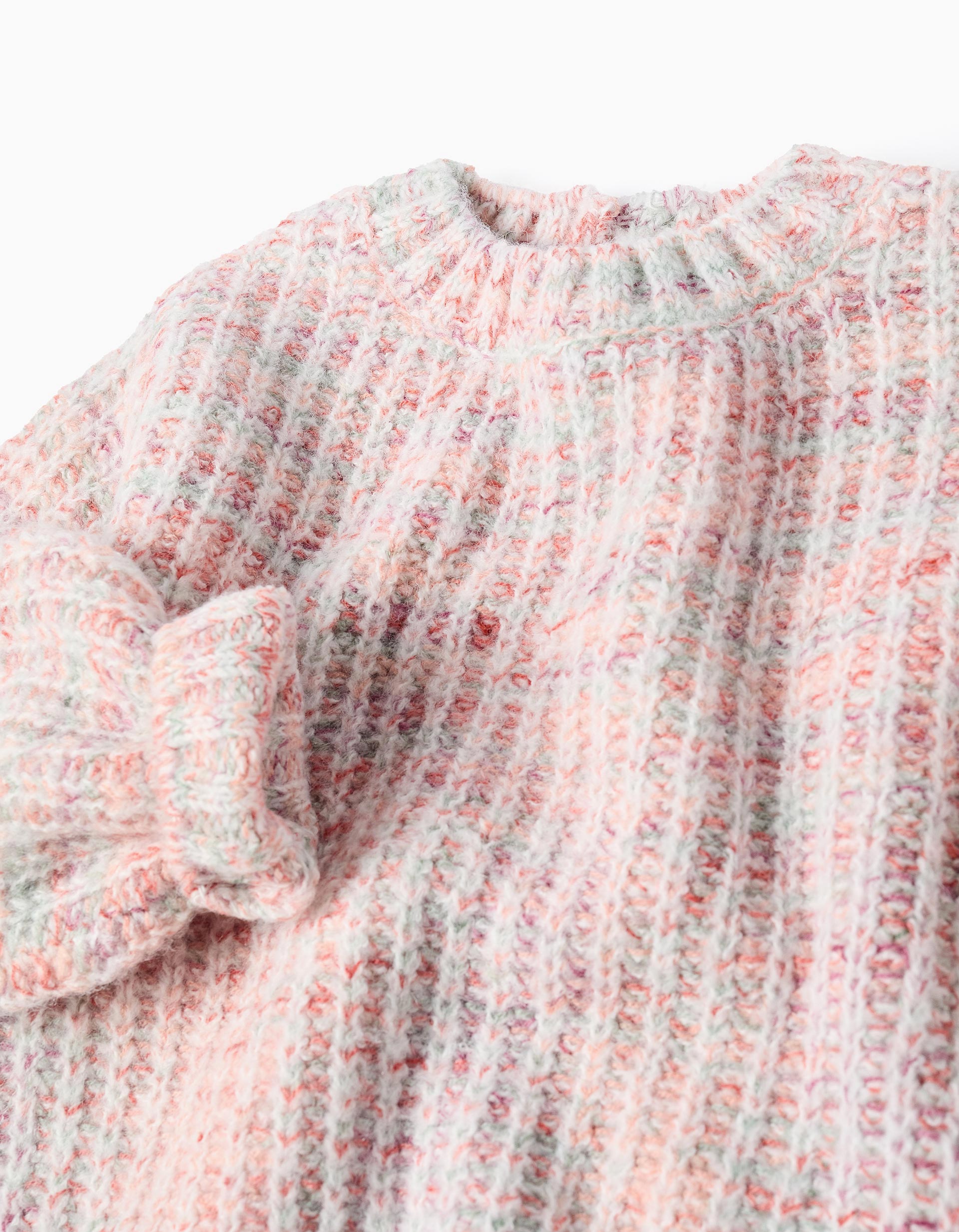 Camisola de Malha Grossa para Bebé Menina, Multicolor