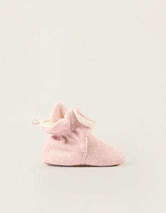 Botas Maleáveis com Forro Polar para Recém-Nascida, Rosa