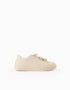 Textured Trainers with Bows for Girls, Beige
