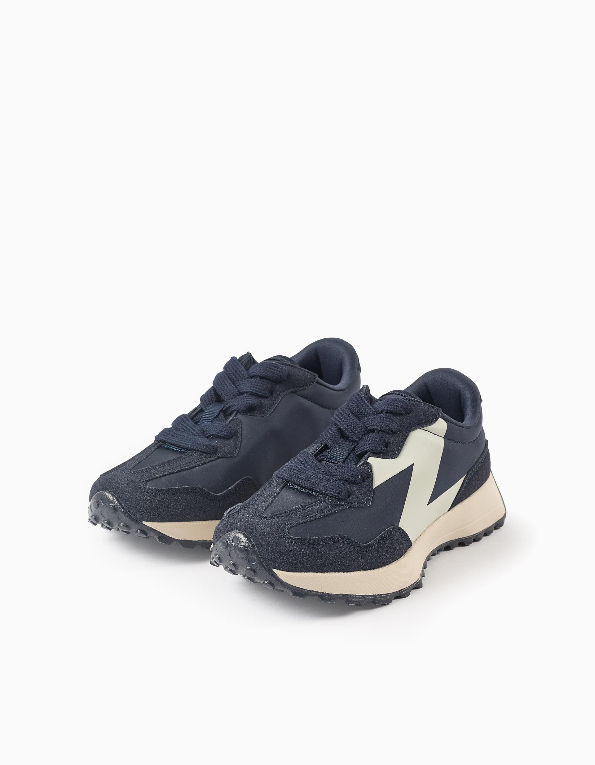 Baskets à lacets ZY Superlight Runner pour garçon, bleu/blanc