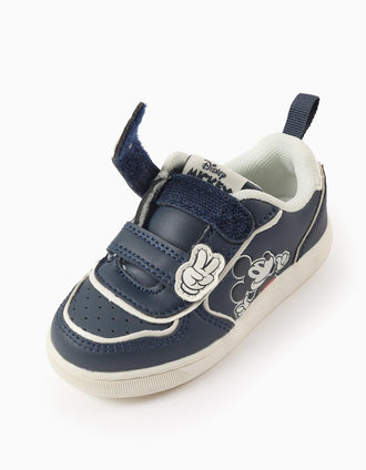Trainers with  Touch-fastening Strap for Baby Boys 'Mickey', Blue