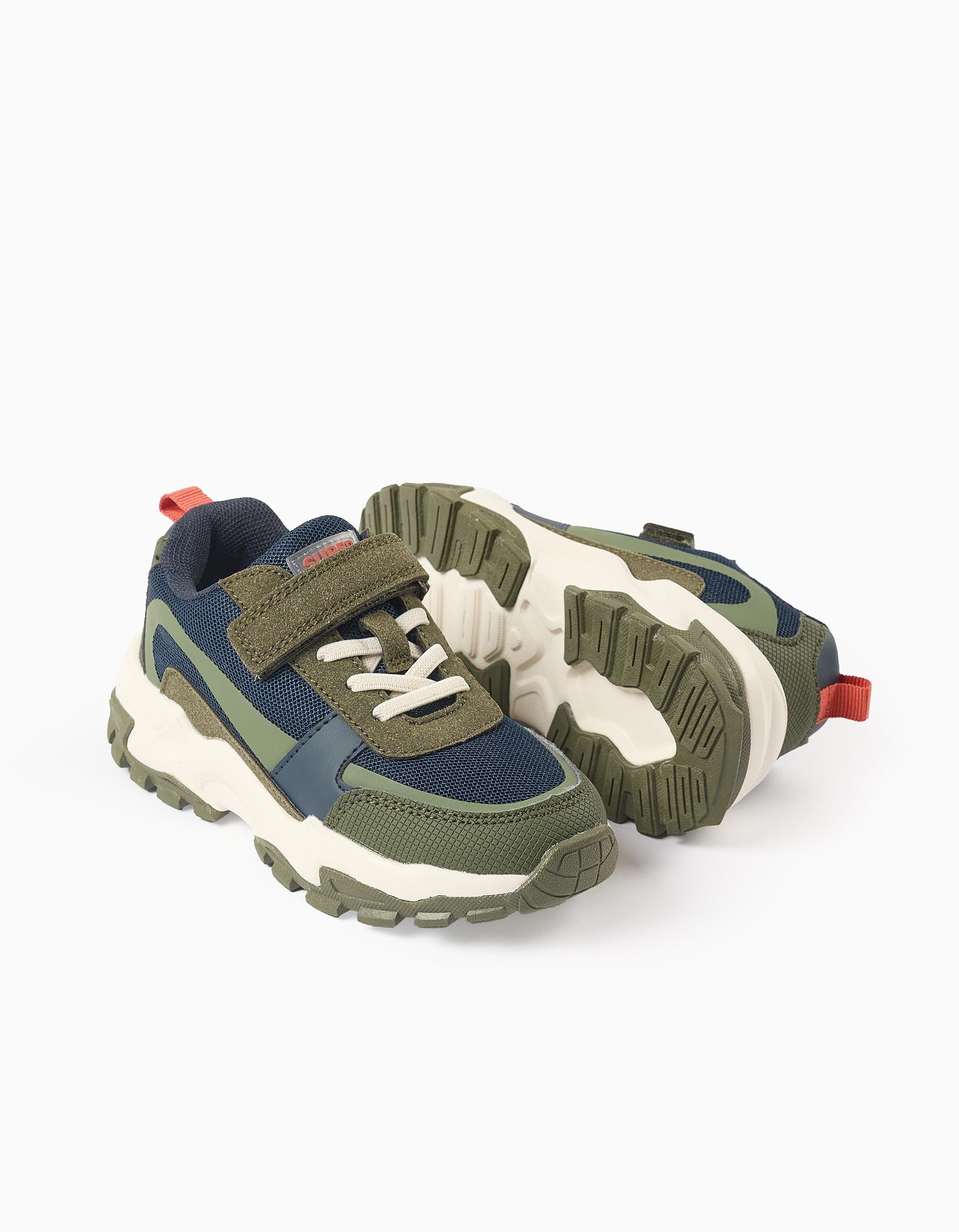 Baskets Bi-matière 'ZY Superlight Runner' pour Garçon, Vert/Bleu