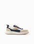 Zapatillas Combinadas para Niño, Blanco/Beige/Azul