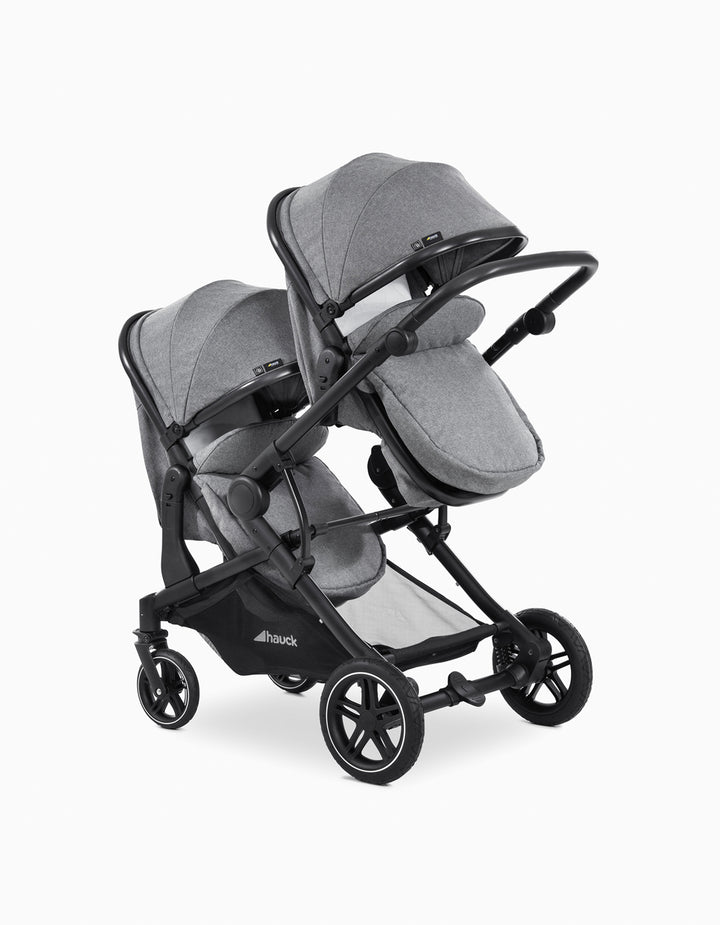 Atlantic Twin Hauck Stroller, Grey – ZIPPY