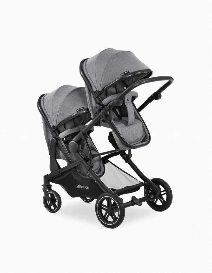 Atlantic Twin Hauck Stroller, Grey – ZIPPY