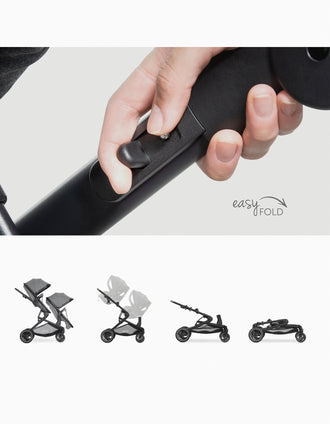 Atlantic Twin Hauck Stroller, Grey