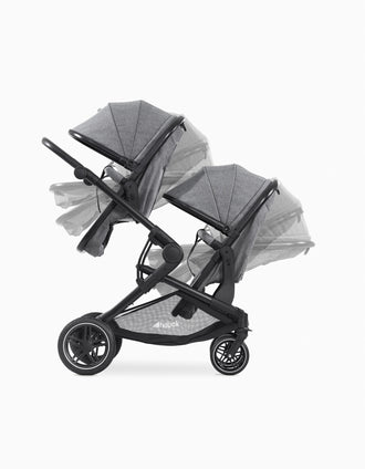 Atlantic Twin Hauck Stroller, Grey