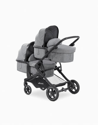 Atlantic Twin Hauck Stroller, Grey